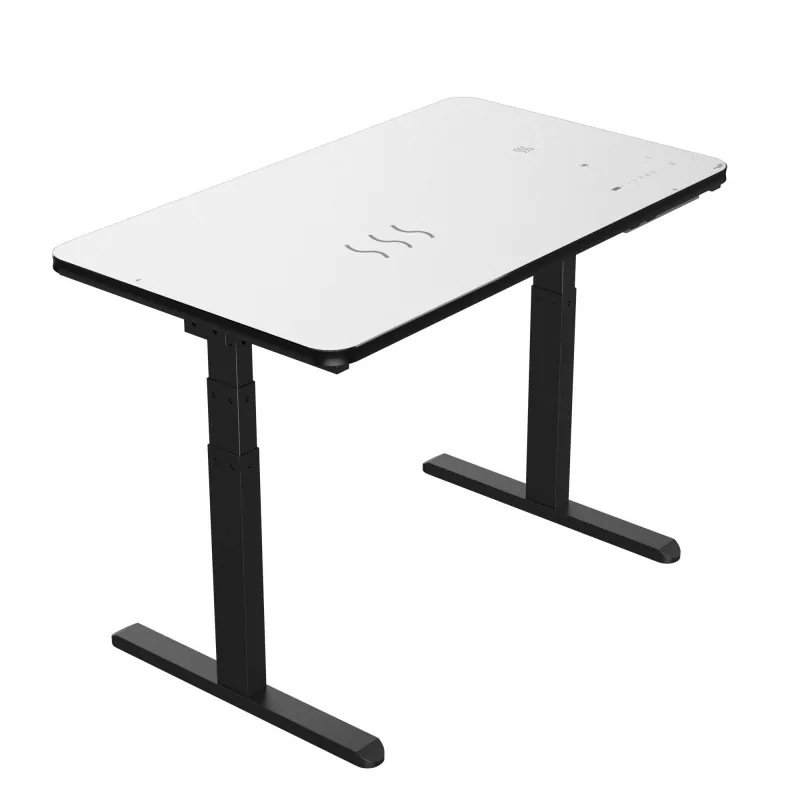 Ali je lahko ta električna miza za črno steklo elegantna nadgradnja, ki jo potrebuje vaša pisarna?