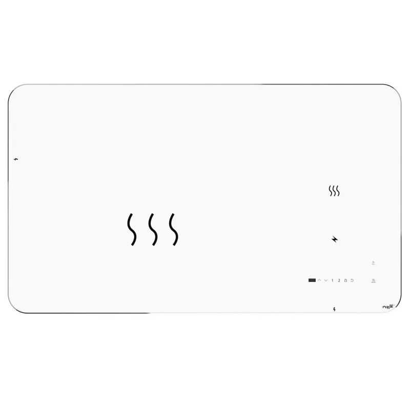 Bela steklena deska dvojna motorna dvižna miza